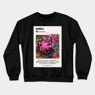 black midi hellfire poster Crewneck Sweatshirt